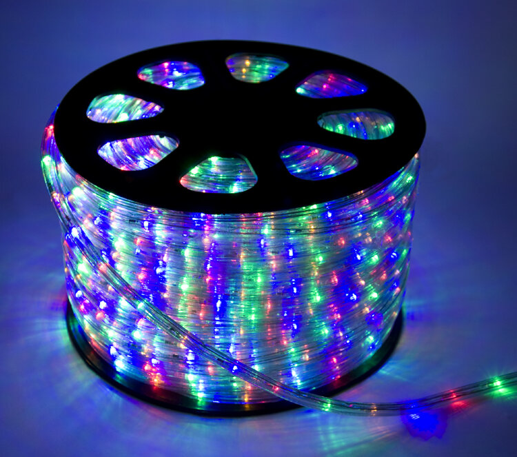 Дюралайт светодиодный мульти (RGB), 70 м.
