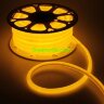 Светодиодный гибкий неон круглый D 14 мм, цвет желтый