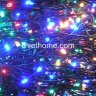 Светодиодная гирлянда нить 24 v с контроллером 48 метров, цвет RGB